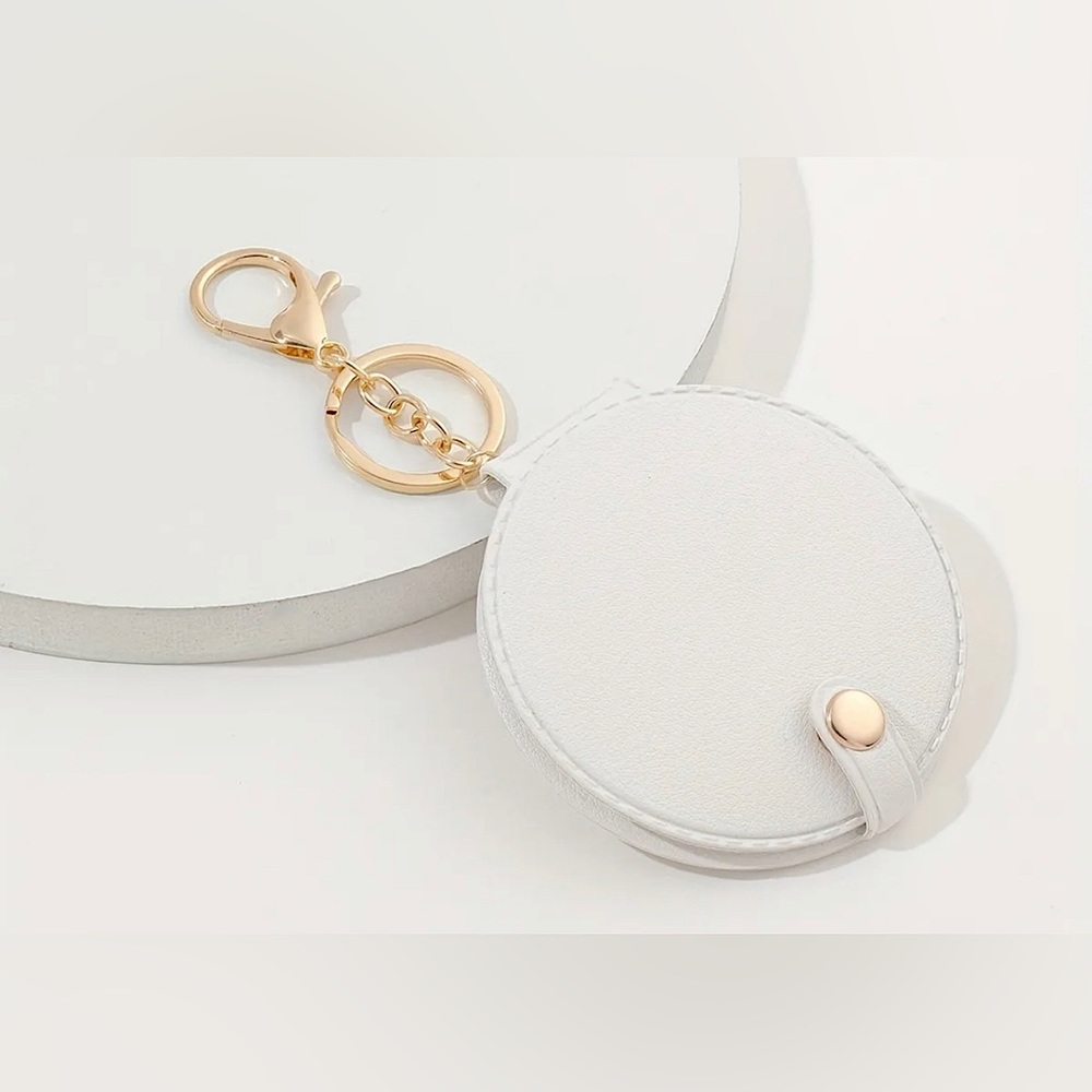 Makeup Mirror Keychain Accessory